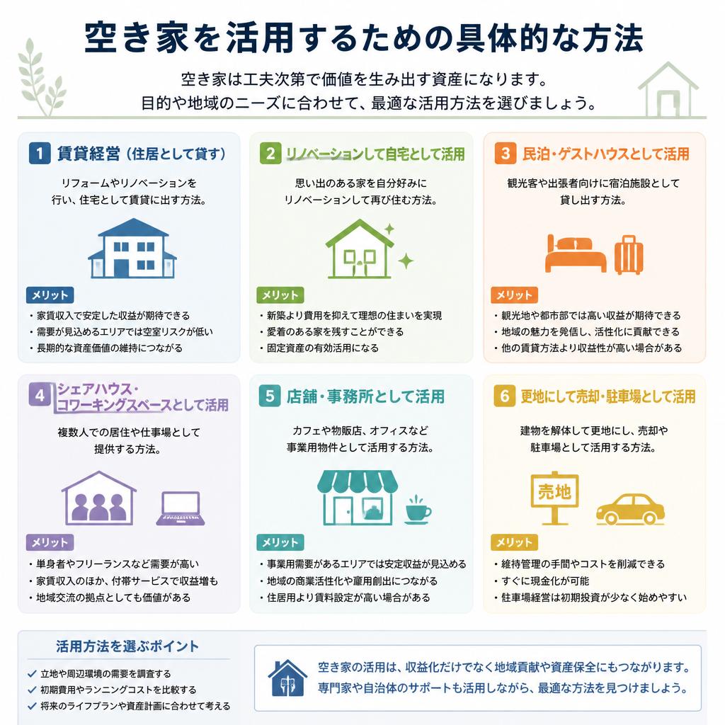 土地活用の選択肢